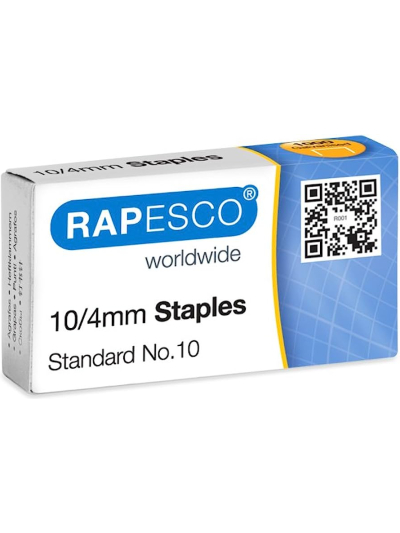 RAPESCO 10/4MM GALVANISED STAPLES PK1000