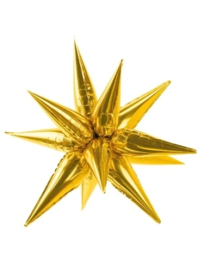 PARTYDECO 37.5" GOLD 3D STAR FOIL BALLOON