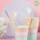 ECO RAINBOW PAPER STRAWS PK20