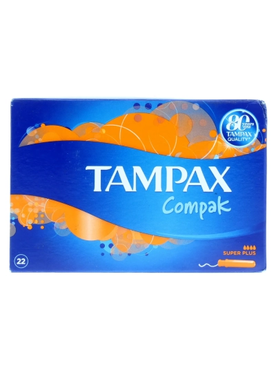 TAMPAX COMPAK SUPER PLUS 22'S