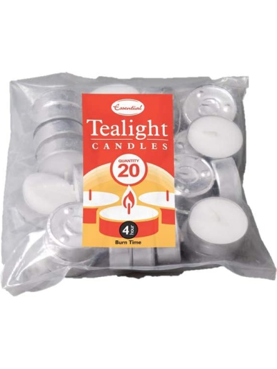 4 HOUR TEALIGHTS PK20