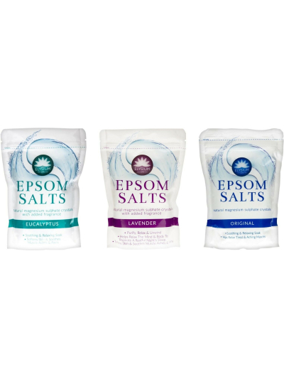 ELYSIUM EPSOM SALTS NATURAL MAGNESIUM SULPHATE CRYSTALS