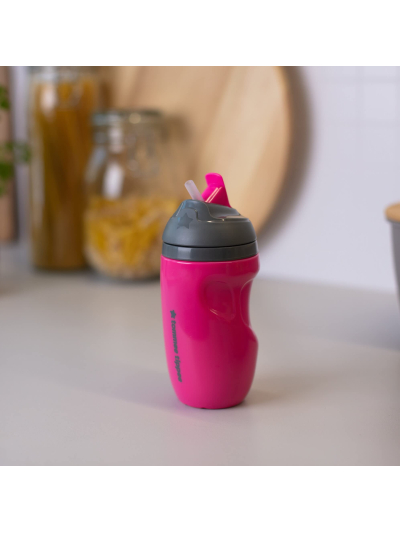 T.TIPPEE PINK STRAW TODDLER TUMBLER 12+M