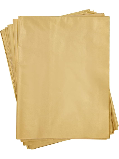 METALLIC TISSUE PAPER GOLD 5 SHEETS
