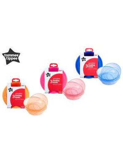 TOMMEE TIPPEE SET OF ESSENTIALS FEEDING BOWLS 3 PCS