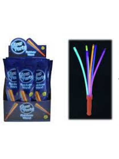 GLOW RAINBOW WAND IN COLOUR FOIL BAG