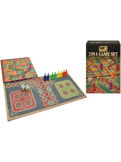 MY 2IN1 GAME SET: SANKES AND LADDER, LUDO