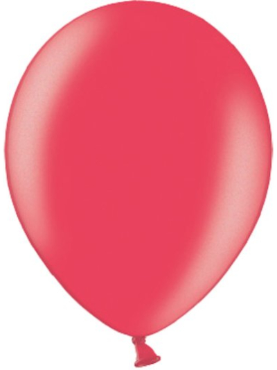 BELBAL 12" METALLIC  CHERRY RED BALLOONS