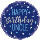 UNIQUE 18" HAPPY BIRTHDAY UNCLE FOIL BALLOON