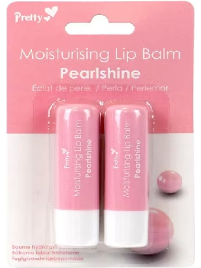 PRETTY MOISTURISING LIP BALM "PEARLSHINE" PACK OF 12
