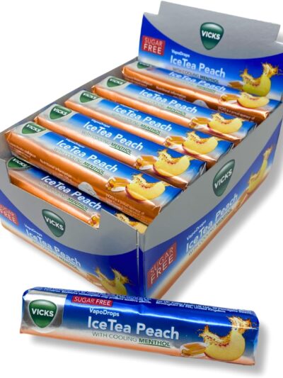 VICKS TRIPLEACTION LOZENGES ICE TEA PEACH 42g-PACK 24