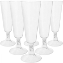 SV PLASTIC CHAMPAGNE FLUTES PK6