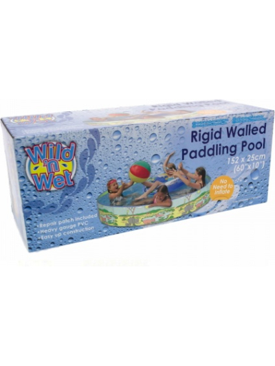 WILD N WET 60"X 10" RIGID WALLED PADDLING POOL