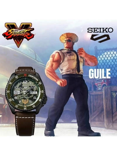 SEIKO 5 SPORTS x STREET FIGHTER 'GUILE' LIMITED EDITION - (SRPF21K1)