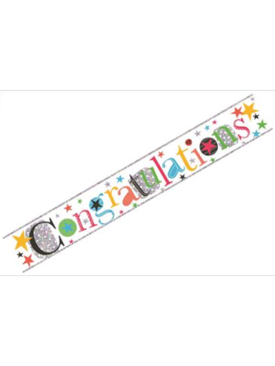 SIMON ELVIN "CONGRATULATION" 2.5M BANNER