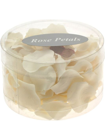 CREAM ROSE PETALS 150PC IN TUB