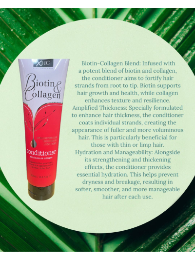 XHC BIOTIN COLLAGEN STRENGHTING, THICKNENING CONDITIONER, 300ML