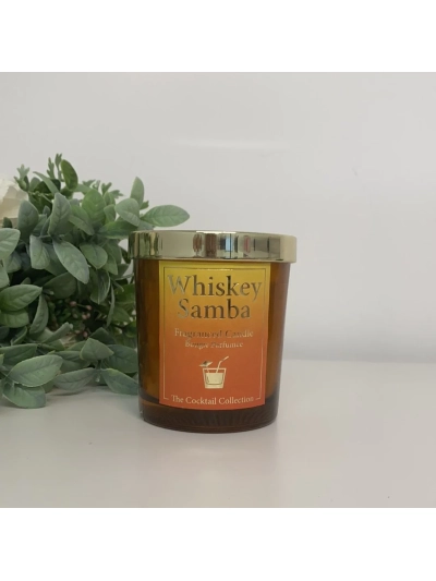 COCKTAIL CANDLE POT 9X8.5CM (Whiskey Samba)