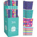 3M ROLL WRAP BRIGHTS BDAY X 1