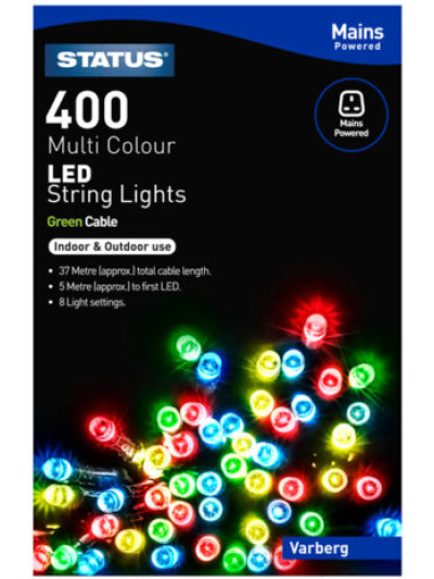 STATUS 400 MULTI COLOUR LED STRING LIGHT