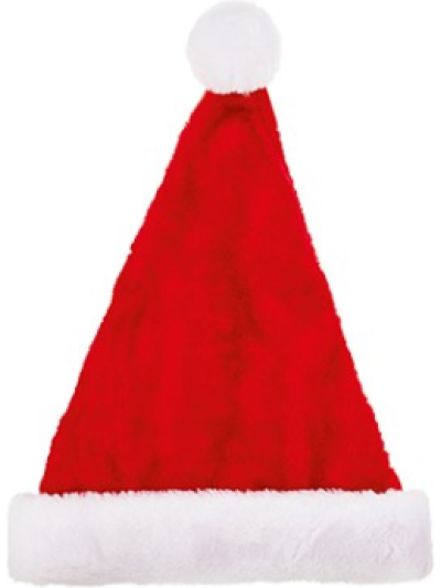 43CM PLUSH SANTA HAT