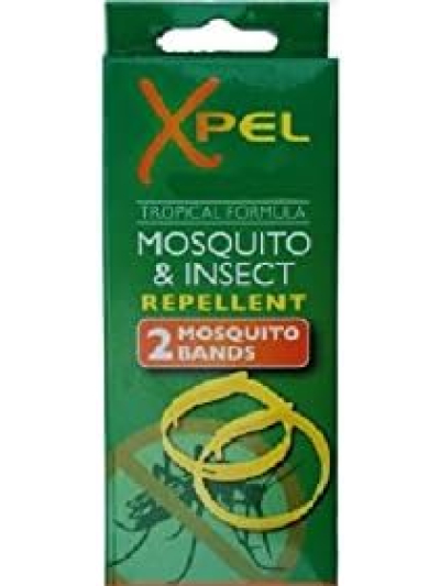 XPEL MOSQUITO REPELLENT BANDS TWIN PK