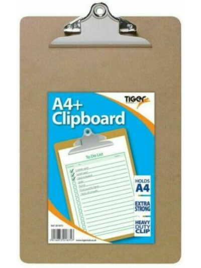 A4+ MASONITE CLIPBOARD JUMBO CLIP