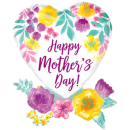 ANAGRAM 23"X 30" FLOWERS HAPPY MOTHERS DAY SUPERSHAPE BALLOON