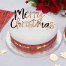 NEVITI CAKE TOPPER "MERRY CHRITSMAS"- GOLD
