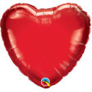 UNIQUE 18” RED HEART SHAPE FOIL BALLOON