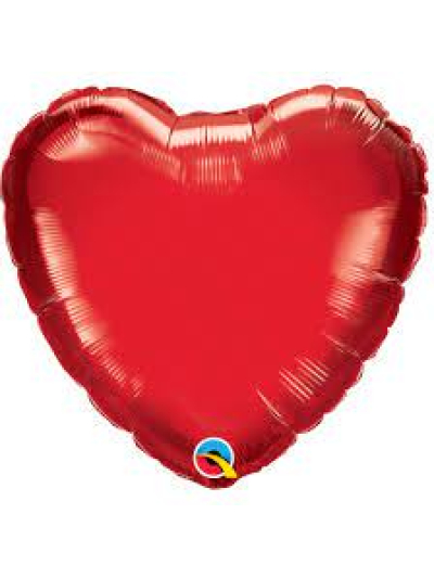 UNIQUE 18” RED HEART SHAPE FOIL BALLOON