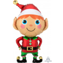 ANAGRAM SUPERSHAPE 22"X35" "HAPPY CHRISTMAS ELF" FOIL BALLOON