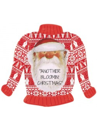 ANAGRAM  31"X26" SUPERSHAPE "ANOTHER BLOOMIN CHRISTMAS" FOIL BALLOON