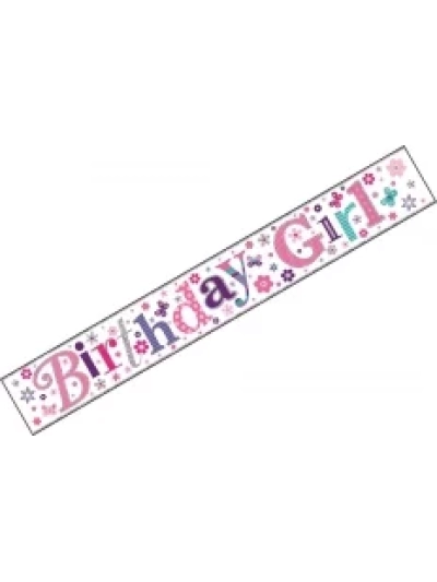 SIMON ELVIN BIRTHDAY GIRL BANNER 2.5M