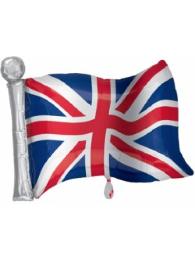ANAGRAM UNION JACK FLAG SHAPE 26IN X 22IN