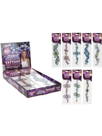 7IN CRYSTAL GLITTER TATTOO STICKER