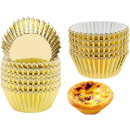 GOLD FOIL PAPER CUPCASES 2" 100PC