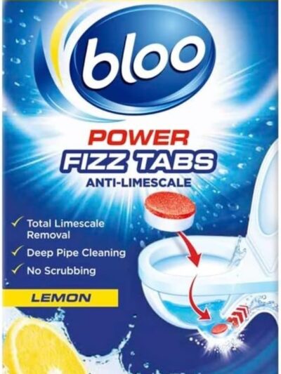 BLOO POWER FIZZ TABS LEMON, PACK OF 8