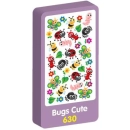 PURPLE PEACH STICKERS BUGS CUTE