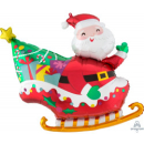 ANAGRAM 30" SUPERSHAPE "SANTA IN SLEIGH" FOIL BALLOON