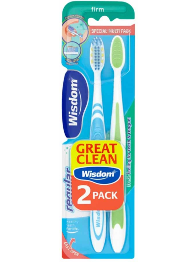 WISDOM REGULAR FRESH FIRM TWIN PACK