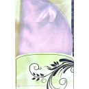 SILVER LUREX BORDER ON WHITE NET PK25