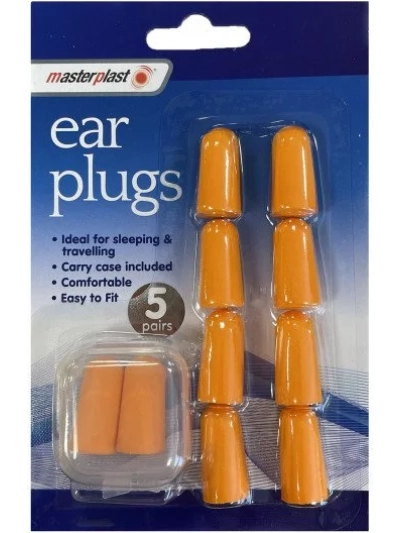 MASTERPLAST EAR PLUGS PACK OF 5