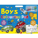 BOYS ARTIST PAD WITH 40 REUSABLE STICKERS INSIDE