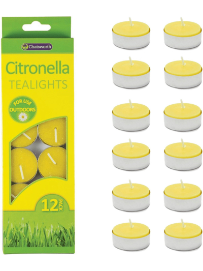 CITRONELLA TEALIGHTS PK12