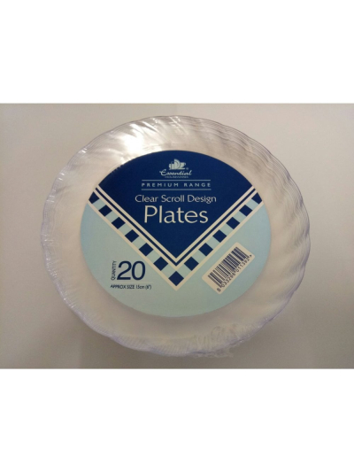 ROUND SCROLL DESIGN 6" PLATE PK20