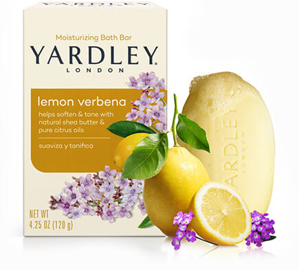 YARDLEY MOISTURIZING BATH BAR LEMON VERBENA, 120G