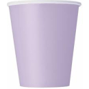 UNIQUE LAVENDER 9OZ CUPS PK14