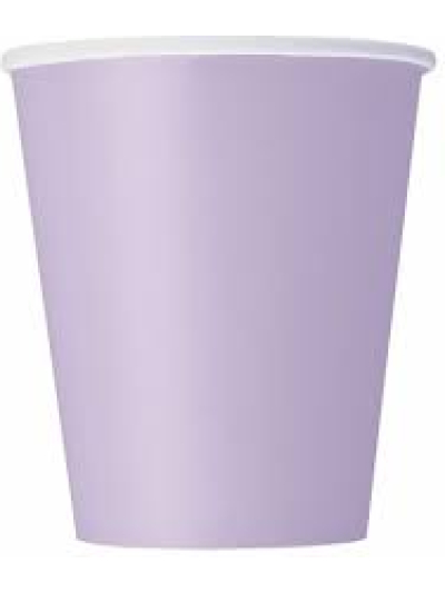 UNIQUE LAVENDER 9OZ CUPS PK14