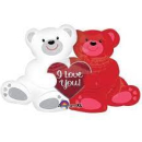 ANAGRAM 23"X35" BEARS "I LOVE YOU" FOIL BALLOON